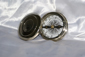 Bussola nautica Stanley London Robert Frost 1885 silver